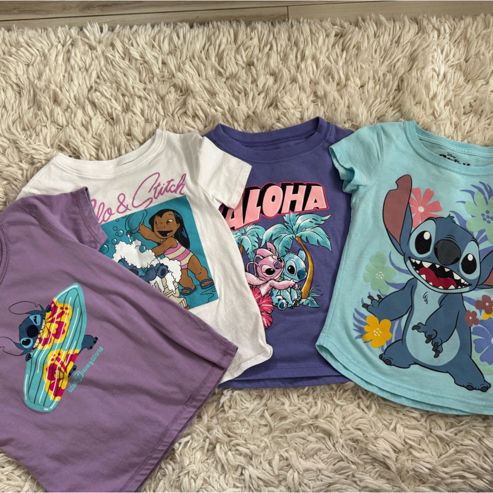 Disney Lilo & Stitch Colorful T-Shirt Collection